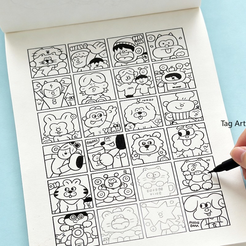 Food And Snacks Coloring Book - Endişe Giderici El Çizimleri Kitabı, Çizim