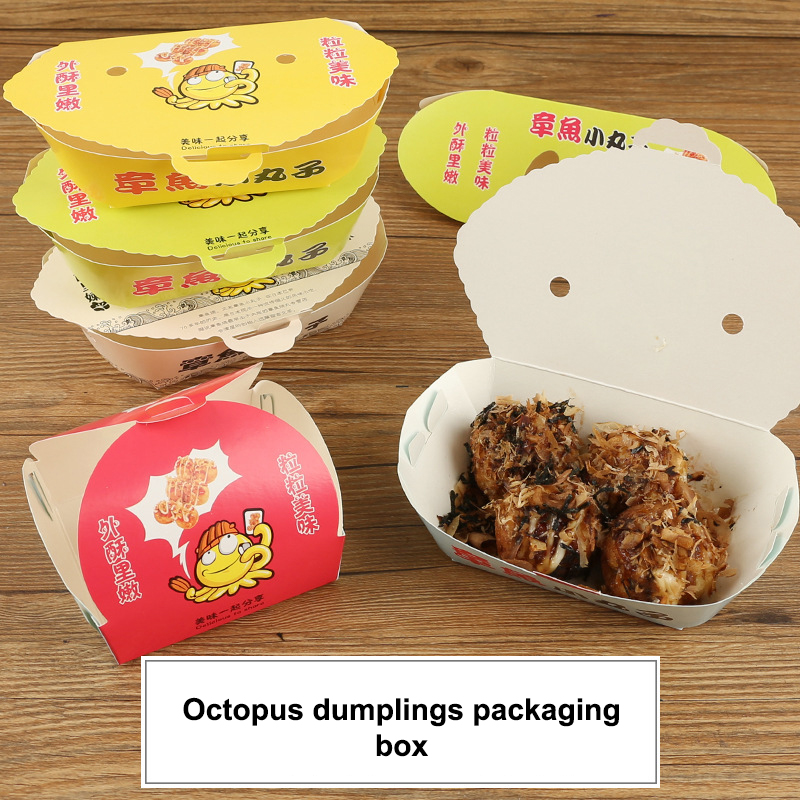 Food Snacks For Party - 100 Adet Tek Kullanımlık Karikatür Ahtapot