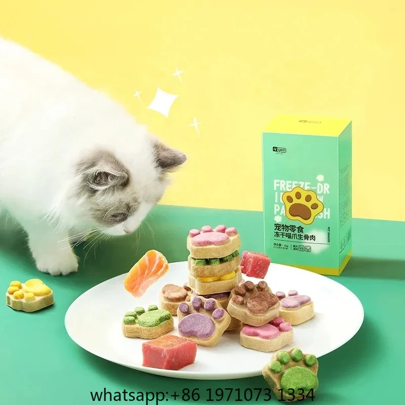 Food Protein Snacks - Kedi Dondurarak Kurutulmuş Atıştırmalıklar Yüksek Proteinli