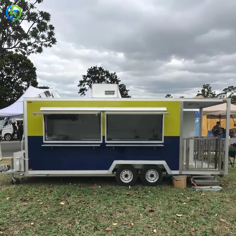 Food Truck With Snacks - Özelleştirilmiş Kahve Mini Açık Hava Sokak