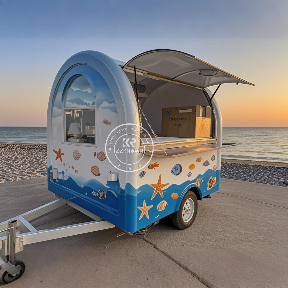 Food Truck With Snacks - Tüketim Yemek Römorku Arabası Mobil Snack
