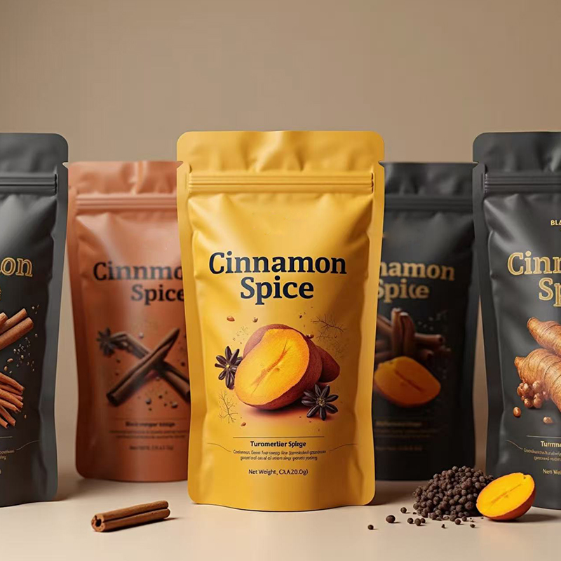Food Lovers Snacks - Özel Baskılı Mylar Fermuarlı Poşet, Kuruyemiş,