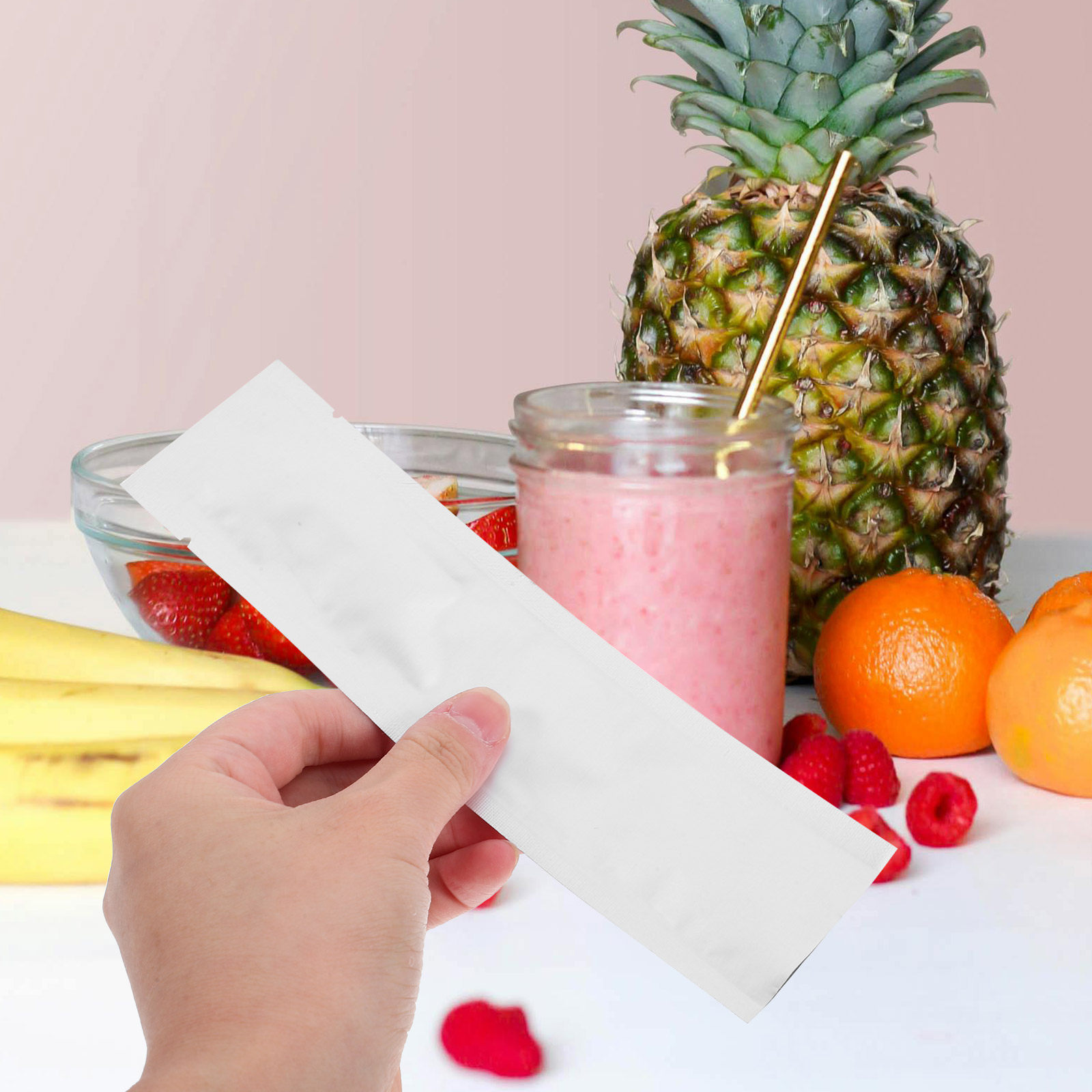 Food Protein Snacks - 100 Adet Vakumlu Kapatma Torbası Çok