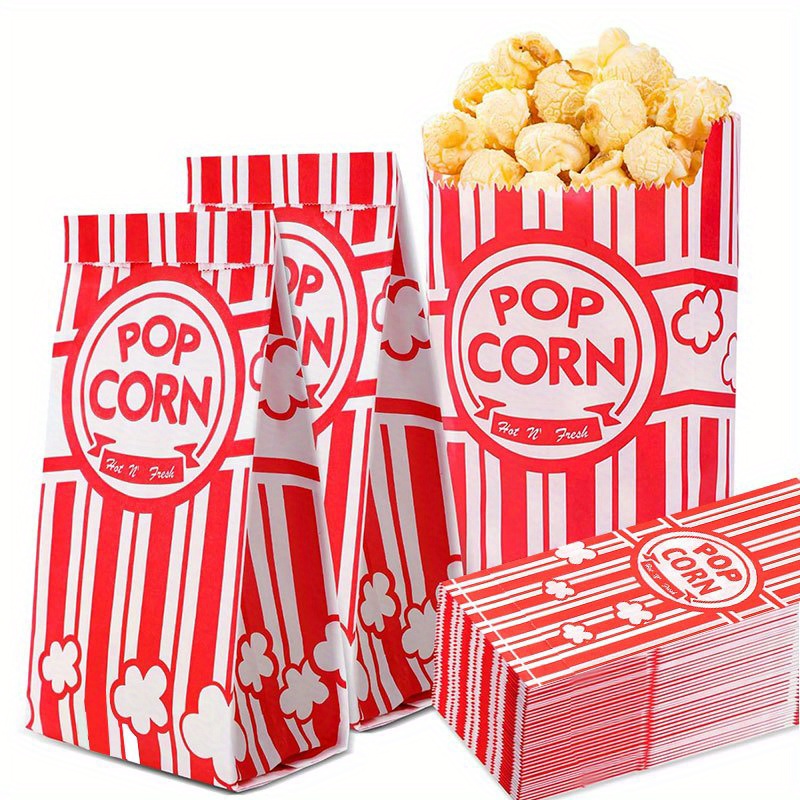 Food Snacks For Party - 20/50 adet patlamış mısır poşetleri bireysel
