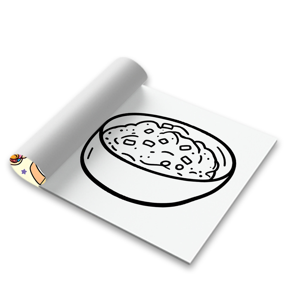Food And Snacks Coloring Book - Yiyecekler, İçecekler ve Tatlılar Cesur ve