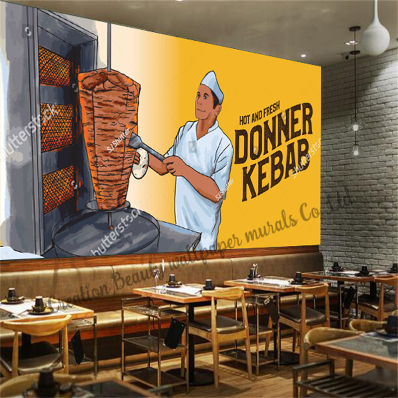 Food Snacks Background - Özel Fast Food kebap duvar kağıdı