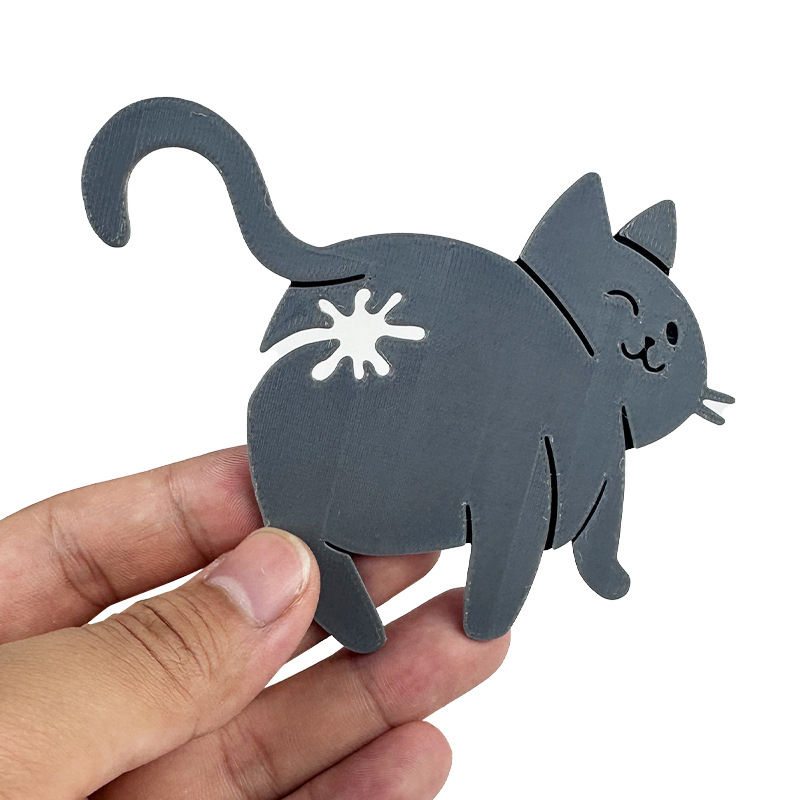 Food Lovers Snacks - Yeni Satış 2 adet 3D Kedi