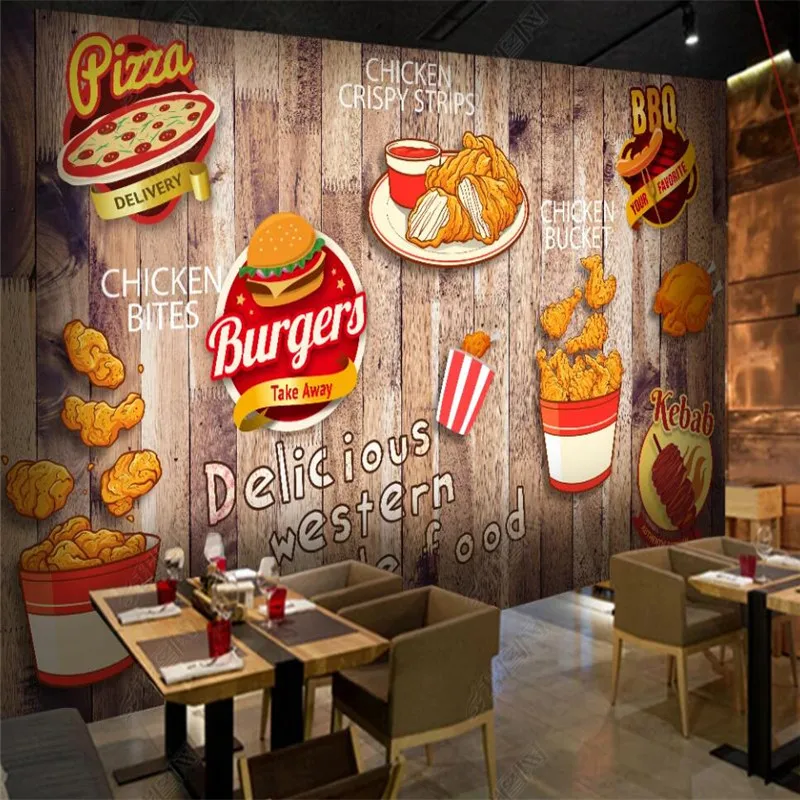 Özel Kızarmış Tavuk Burger Duv - Food Snacks Background incelemesi ve fiyatı