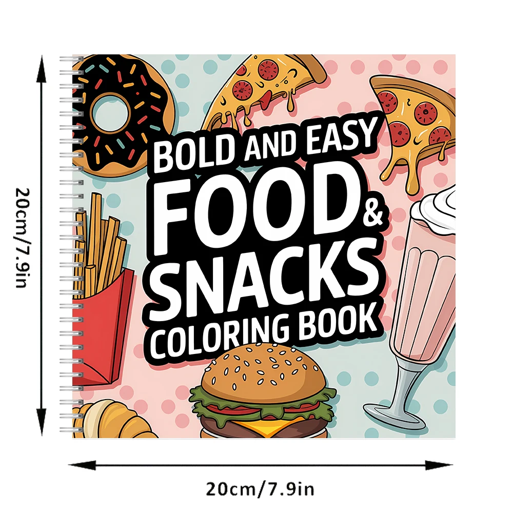 Yetişkinler için Kolay Yemek v - Food And Snacks Coloring Book incelemesi ve fiyatı