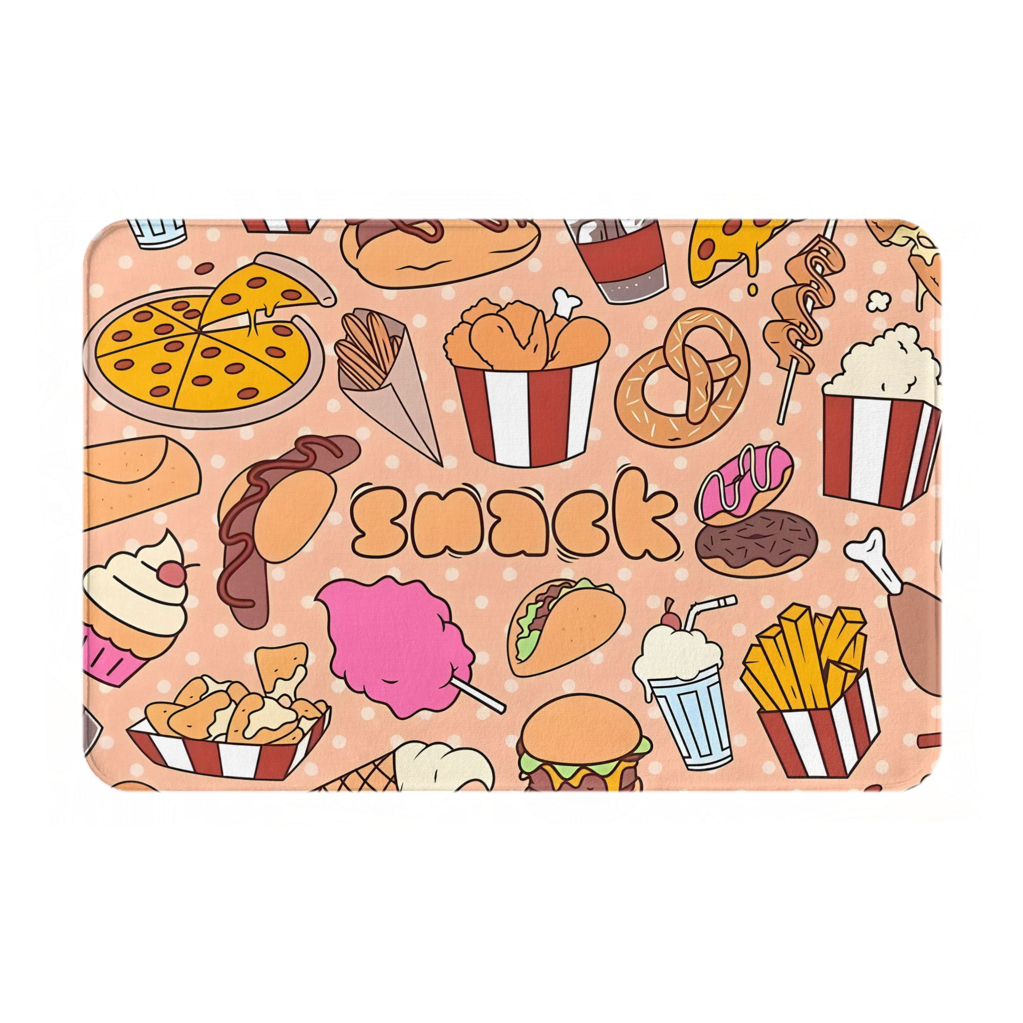 Karikatür Atıştırmalık Yiyecek - Food Snacks Background incelemesi ve fiyatı
