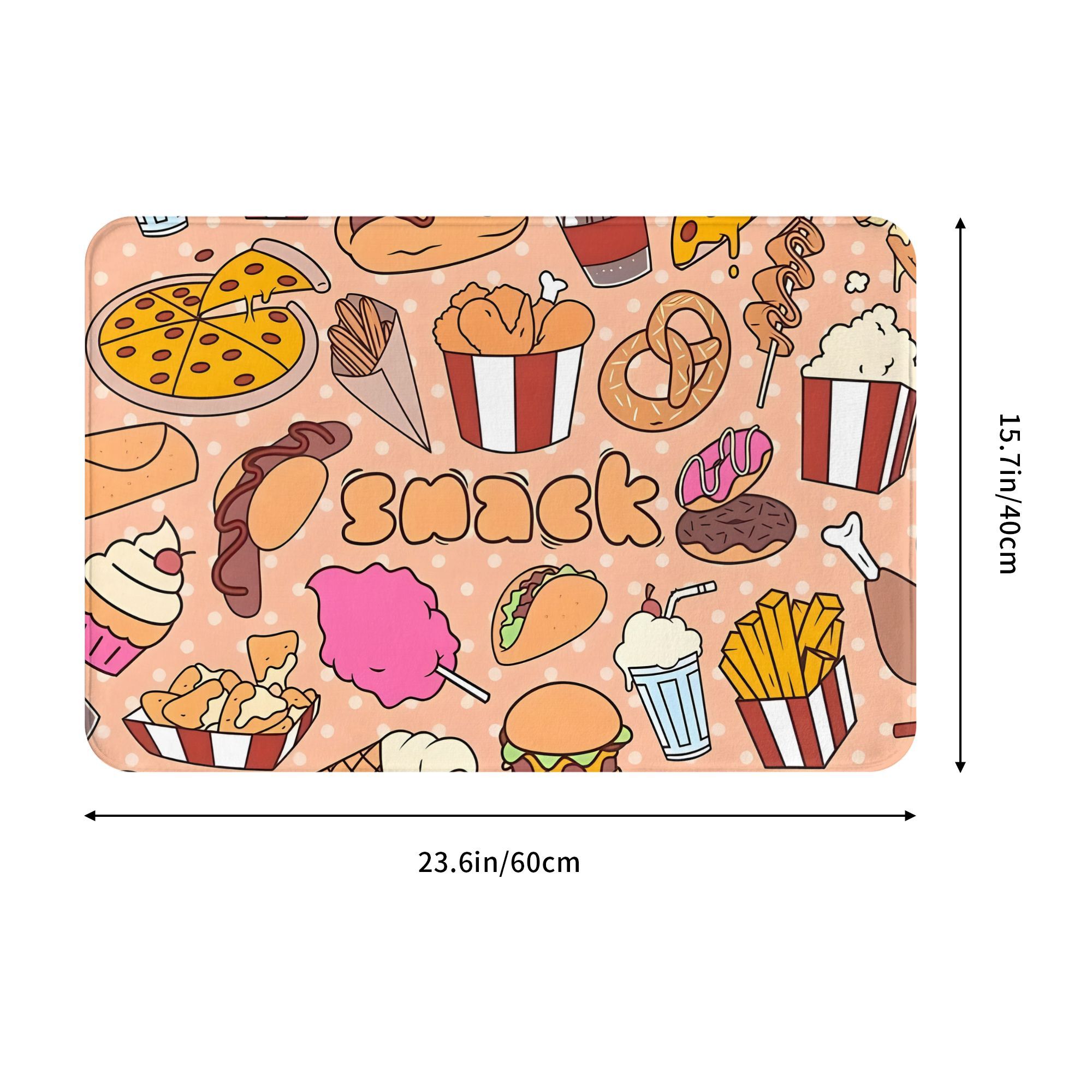 Karikatür Atıştırmalık Yiyecek - Food Snacks Background incelemesi ve fiyatı