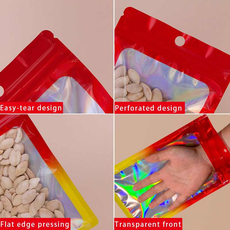 Holografik Renkli Kare Fermuar - Food In Snacks incelemesi ve fiyatı