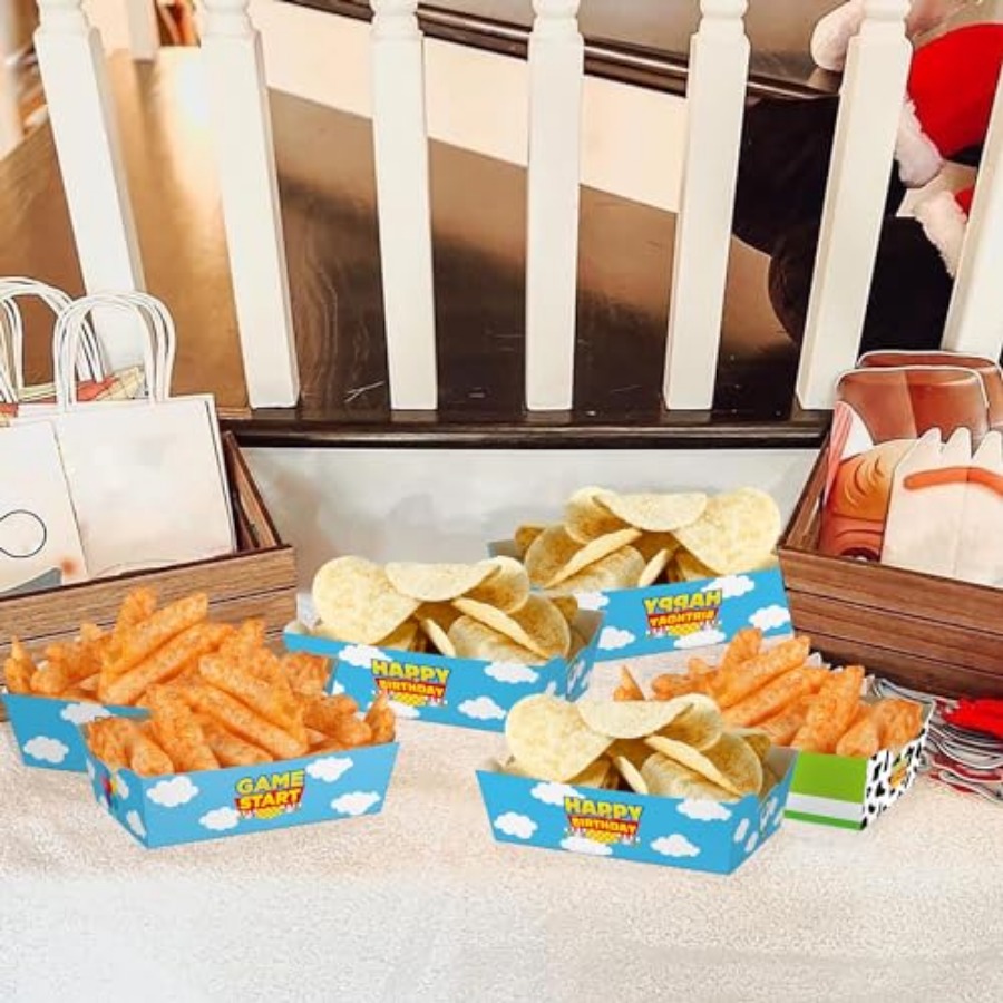 24 Adet Karikatür Kağıt Yemek  - Food Snacks For Party incelemesi ve fiyatı