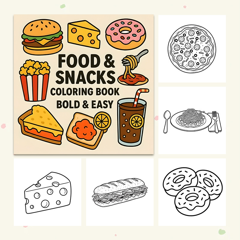 Kalın Gıda ve Atıştırmalık Tem - Food And Snacks Coloring Book incelemesi ve fiyatı