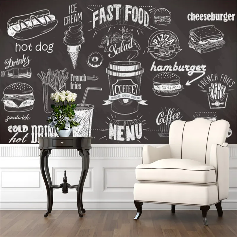 Özel El-boyalı Yazı Tahtası Fa - Food Snacks Background incelemesi ve fiyatı