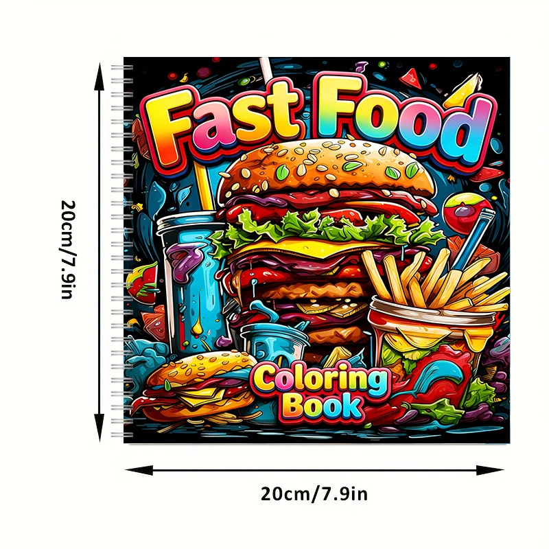 Yetişkinler için Hızlı Yemek B - Food And Snacks Coloring Book incelemesi ve fiyatı